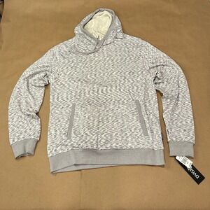 DVISION Gray Space Dye Hoodie Mens Medium